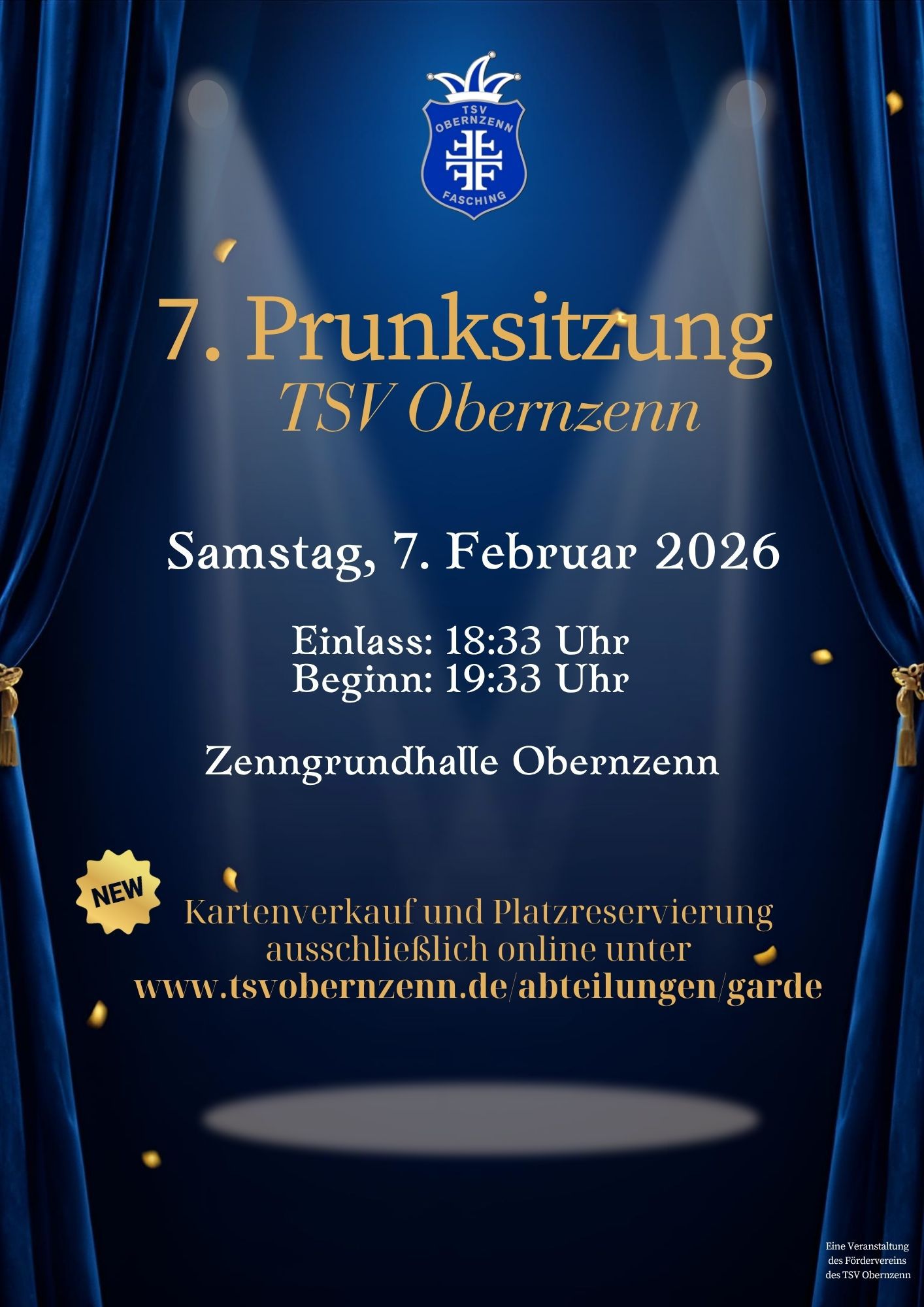 Ticketverkauf 7. Prunksitzung